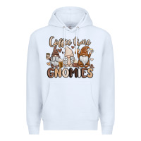 White coffee time gnomies Premium Hoodie - MaliasSmallBusiness