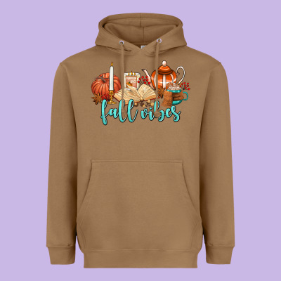 Fall Vibes Heavyweight Hoodie Designed By Adodesignshop