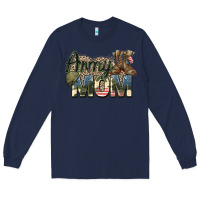 Navy army mom Long Sleeve Tee - Zillion Design Studio