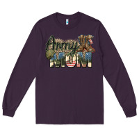 Plum army mom Long Sleeve Tee - Zillion Design Studio