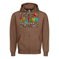 Chestnut educator of tiny humans Zipper Hoodie - Zillion Design Studio