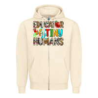 Sandshell educator of tiny humans Zipper Hoodie - Zillion Design Studio