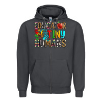 Smoke educator of tiny humans Zipper Hoodie - Zillion Design Studio