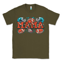 Army Green mama American football Classic Tee - Zillion Design Studio