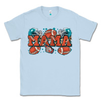 Dusty Blue mama American football Classic Tee - Zillion Design Studio