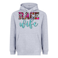 Heather Grey race wife Heavyweight Hoodie - JahusDesignShop