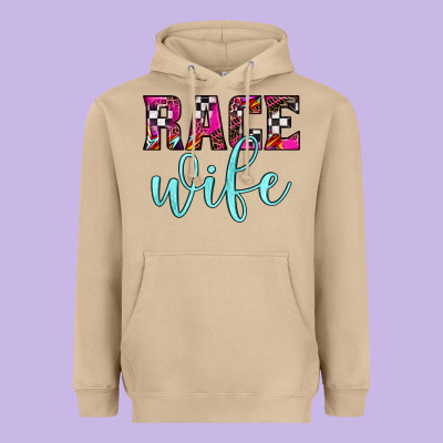 Race Wife Heavyweight Hoodie Designed By Jahusdesignshop