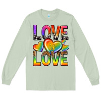Matcha love is love with hearts Long Sleeve Tee - texasbilliewilder