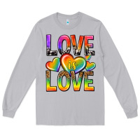 Moon Dust love is love with hearts Long Sleeve Tee - texasbilliewilder