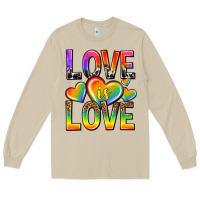 Mushroom love is love with hearts Long Sleeve Tee - texasbilliewilder