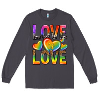Smoke love is love with hearts Long Sleeve Tee - texasbilliewilder