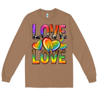Love Is Love With Hearts Long Sleeve Tee | Teevron
