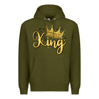 Army Green king Premium Hoodie - MaliasSmallBusiness