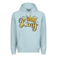 Blue Mist king Premium Hoodie - MaliasSmallBusiness