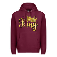 Burgundy king Premium Hoodie - MaliasSmallBusiness