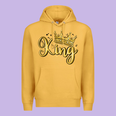King Premium Hoodie Designed By Maliassmallbusiness