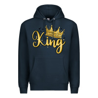 Navy king Premium Hoodie - MaliasSmallBusiness