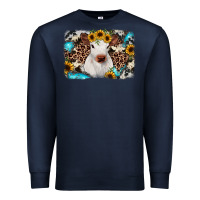 Navy cowhide leopard calf Premium Sweatshirt - JahusDesignShop