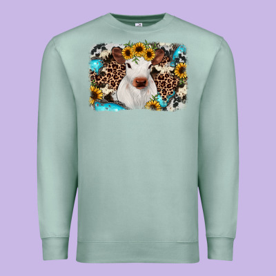 Cowhide Leopard Calf Premium Sweatshirt Designed By Jahusdesignshop
