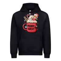 Black merry and bright Urban Hoodie - MaliasSmallBusiness