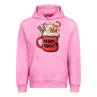 Fuchsia Pink merry and bright Urban Hoodie - MaliasSmallBusiness