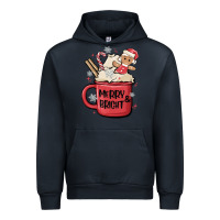 Navy merry and bright Urban Hoodie - MaliasSmallBusiness