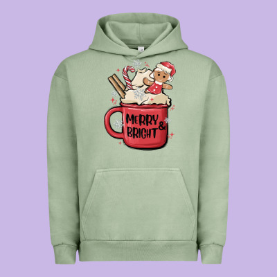 Merry And Bright Urban Hoodie Designed By Maliassmallbusiness
