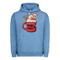 Pigment Pebble Blue merry and bright Urban Hoodie - MaliasSmallBusiness
