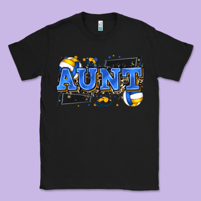 Aunt Volleyball Classic Tee Designed By Zillion Design Studio