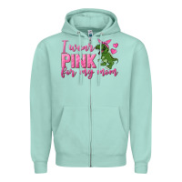 Seafoam I Wear Pink For My Mom Zipper Hoodie - texasbilliewilder
