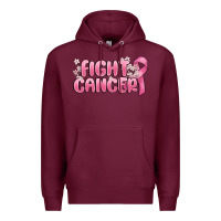 Burgundy nobody fights alone Premium Hoodie - MaliasSmallBusiness