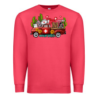 Cardinal ma medical assistant nurse truck with cactus and sunflowers Premium Sweatshirt - AdoDesignShop