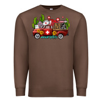 Chestnut ma medical assistant nurse truck with cactus and sunflowers Premium Sweatshirt - AdoDesignShop