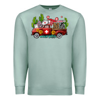 Ma Medical Assistant Nurse Truck With Cactus And Sunflowers Premium Sweatshirt | Teevron