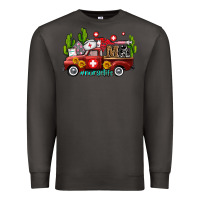 Smoke ma medical assistant nurse truck with cactus and sunflowers Premium Sweatshirt - AdoDesignShop
