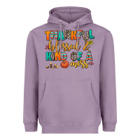 Lavender thankful  blessed and kind of a mess Heavyweight Hoodie - AdoDesignShop