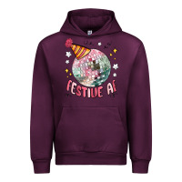 Mauve Wine festive af Urban Hoodie - MaliasSmallBusiness