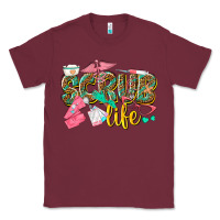 Burgundy scrub life Classic Tee - texasbilliewilder