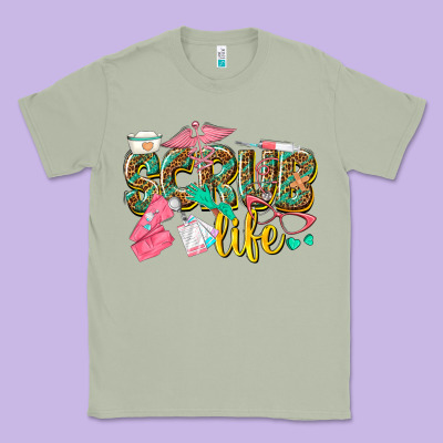 Scrub Life Classic Tee Designed By Texasbilliewilder