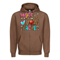 Chestnut wife mom teacher Zipper Hoodie - Zillion Design Studio