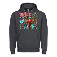 Smoke wife mom teacher Zipper Hoodie - Zillion Design Studio