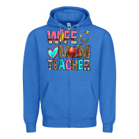 True Royal wife mom teacher Zipper Hoodie - Zillion Design Studio