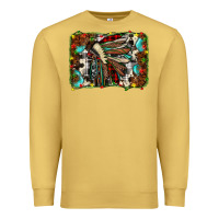 Antique Gold christmas indian headdress Premium Sweatshirt - JahusDesignShop