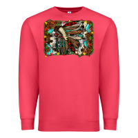 Cardinal christmas indian headdress Premium Sweatshirt - JahusDesignShop