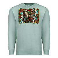 Seafoam christmas indian headdress Premium Sweatshirt - JahusDesignShop