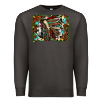 Smoke christmas indian headdress Premium Sweatshirt - JahusDesignShop