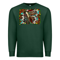 Sports Green christmas indian headdress Premium Sweatshirt - JahusDesignShop