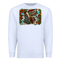 White christmas indian headdress Premium Sweatshirt - JahusDesignShop