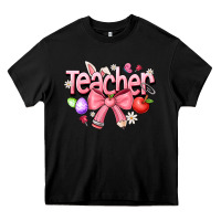 Black easter teacher Heavy Core Tee - CowhideDigitalArt