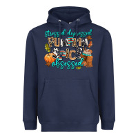 Navy stressed depressed pumpkin spice obsessed Heavyweight Hoodie - AdoDesignShop